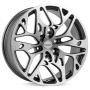 Легковой диск Skill Wheels SV375 9x20 6x139,7 ET19 77,8 графит + полированные спицы